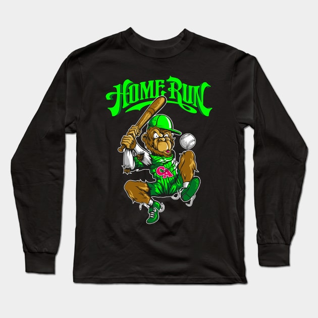 Home Run Long Sleeve T-Shirt by viSionDesign